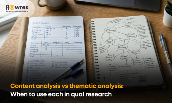 Content analysis vs thematic analysis:  When to use each in qual research