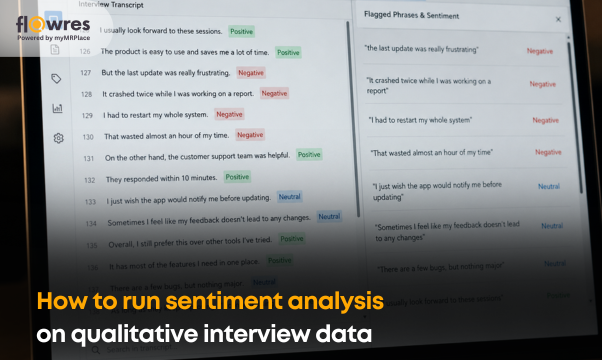 How to run sentiment analysis on qualitative interview data